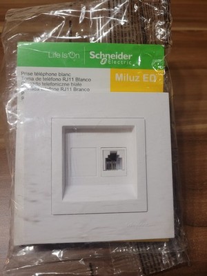 Telefondose Anschlussdose RJ11 Dose Telefon UP weiß Schneider Miluz