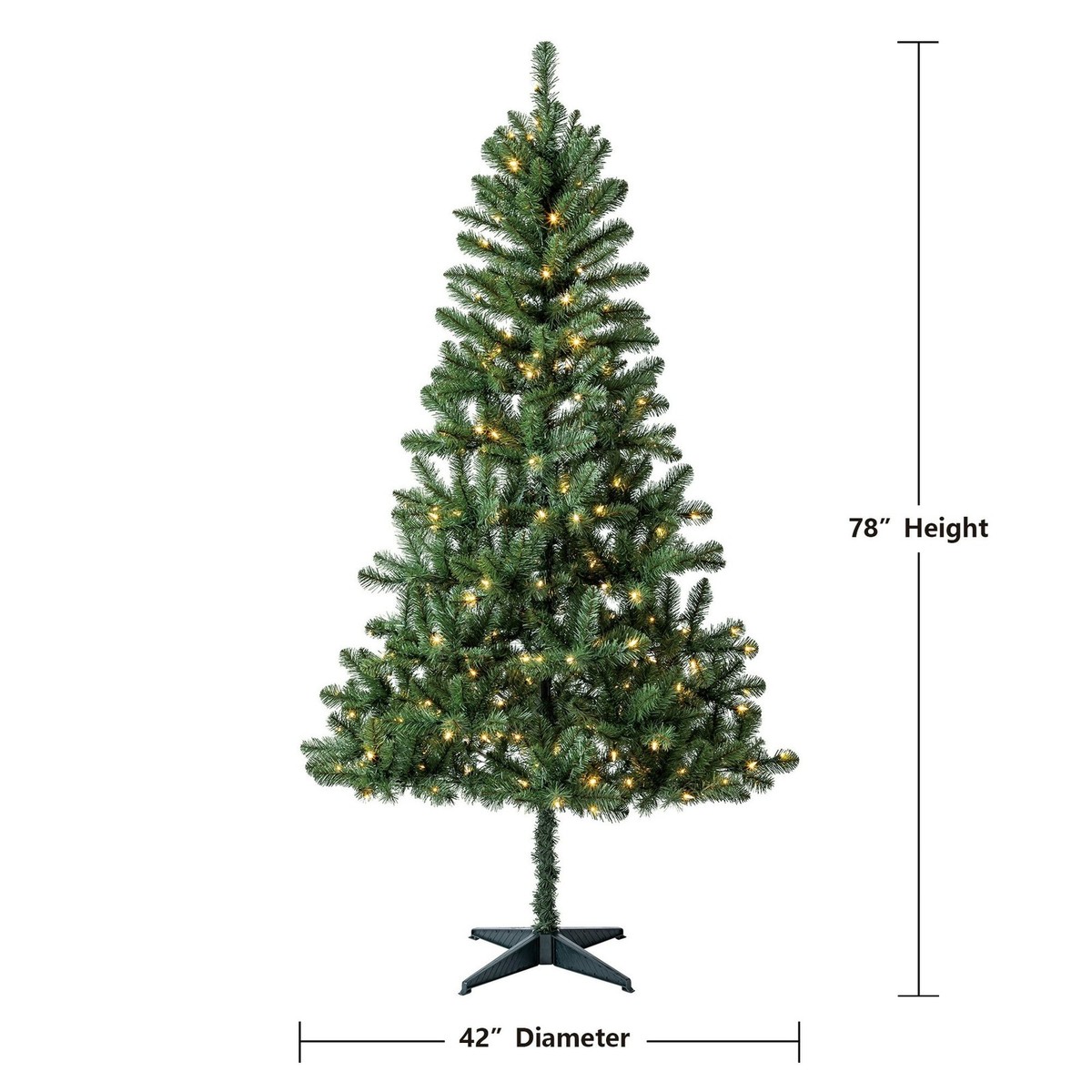 Holiday Time TG66M2BJHD00 6.5' Pre-Lit Madison Pine Green