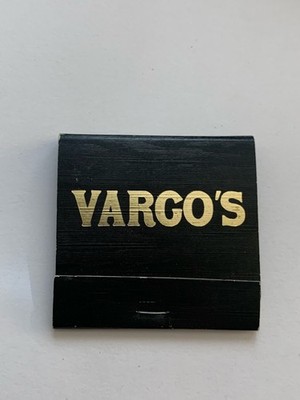 VTG Matchbook Vargo's Restaurant Houston Texas Struck Advertisement