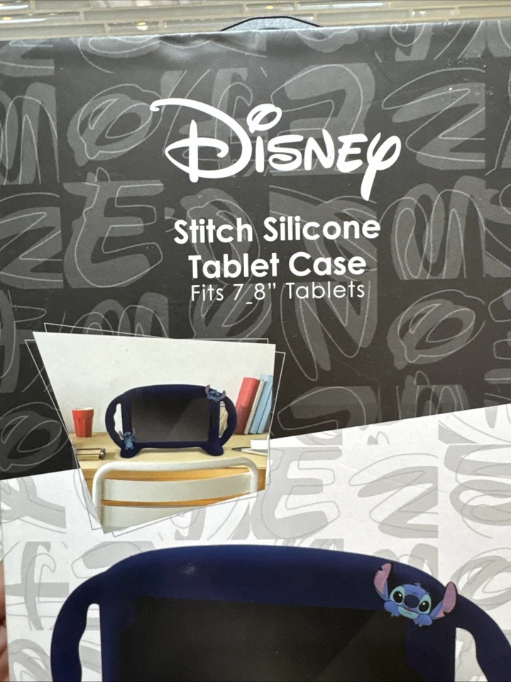 NUEVA Funda Silicona para Tableta Disney Stitch - Antideslizante Antigolpes Resistente Soporte Pies Foto 2 de 4