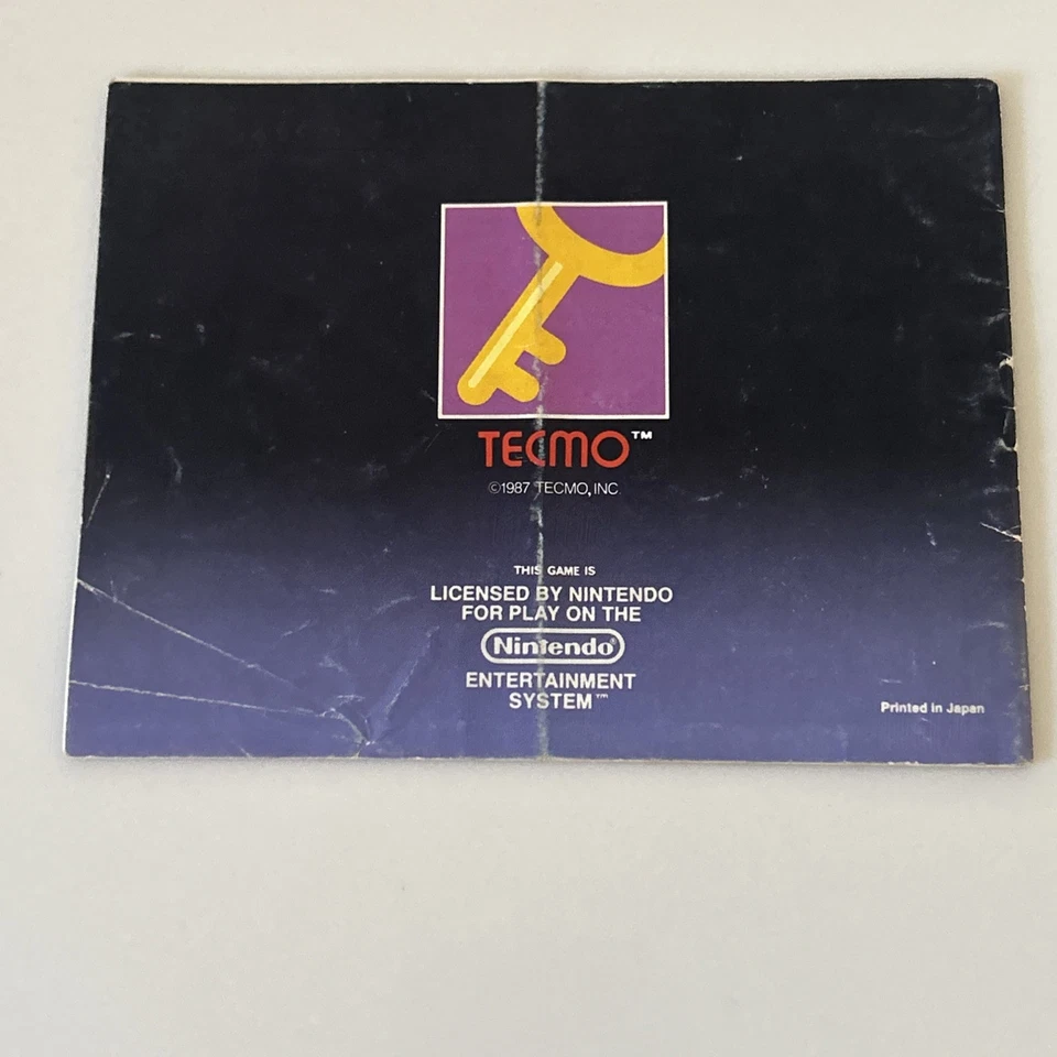Solomon's Key (NES Nintendo Entertainment System, 1987) Instruction Manual Book - Image 2 of 3