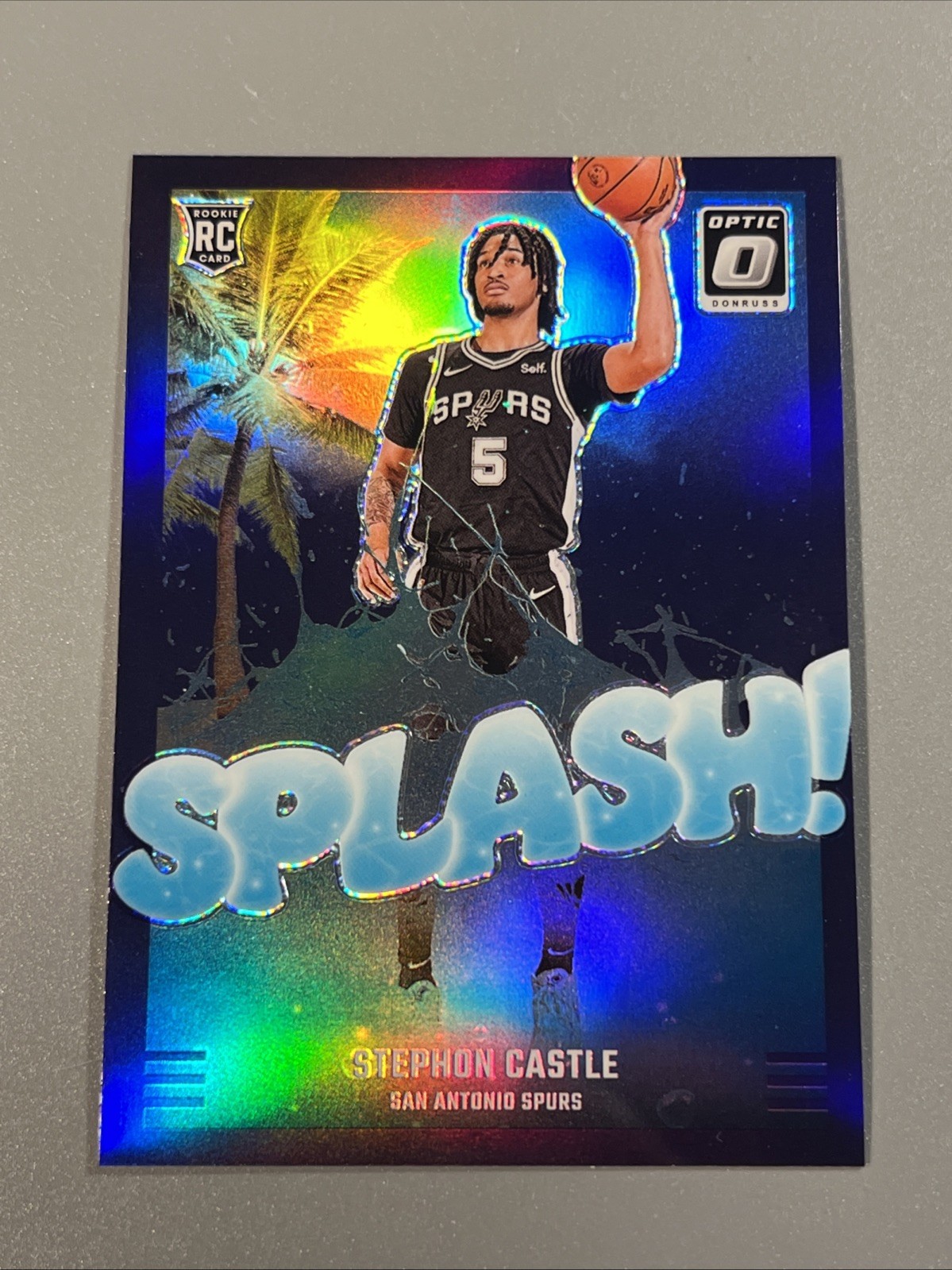 Stephon Castle 2024-25 Donruss Optic Purple Prizm Splash RC #14