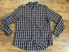 Chaps Dress Shirt Long Sleeve Button Down Plaid Stretch Easy Care Size XL