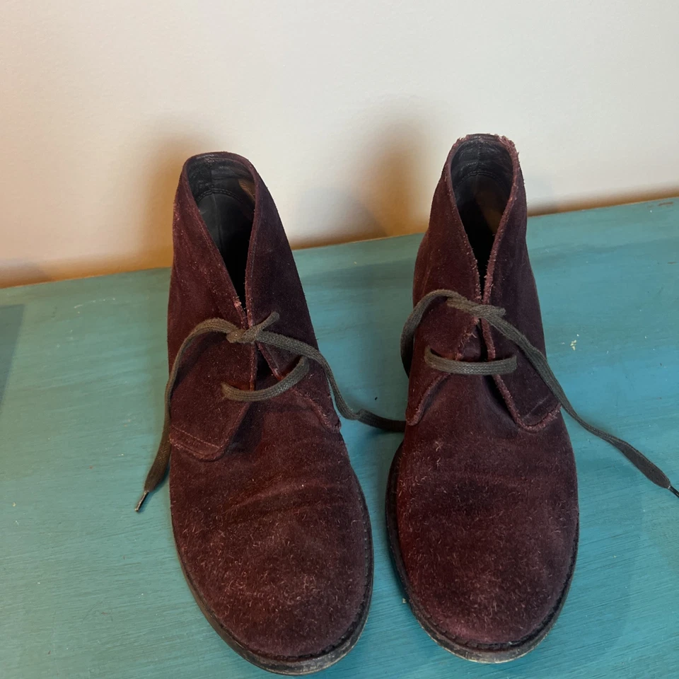 Bottega Veneta Botas Chukka de Ante Burdeos (Talla 40.5 EU) Foto 2 de 4