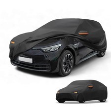 Wasserdichte Allwetter-Autoabdeckung für Volkswagen ID.3 21-24 Schwarz 210D-PU