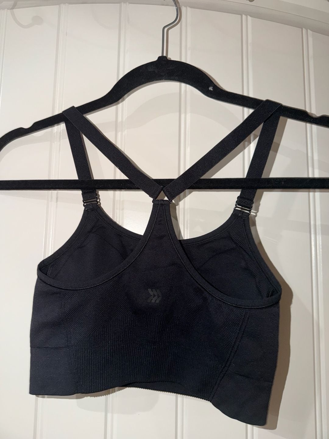 All in Motion Sports Bra Size S Black Seamless Athletic, photo 5
