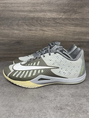 Nike Hyperlive Basketball Sneakers Mens Size 10.5 Grey White 819663-010