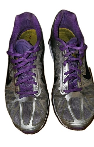 NIKE WOMEN’S AIRMAX + 2011 LAF METALLIC SILVER & BRIGHT VIOLET SIZE  9.5