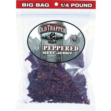 Old Trapper 4 Oz. Peppered Beef Jerky 22225T Pack of 8 Old Trapper 22225T