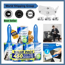 Extra Sticky Lint Rollers - 450 Sheets, Perfect for Pet Owners Clean Homes