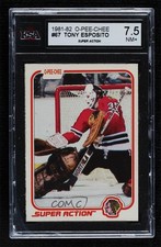 1981-82 O-Pee-Chee Tony Esposito #67 KSA 7.5 HOF 0ll