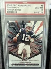 2002 Pacific Adrenaline - Power Surge Tom Brady #6