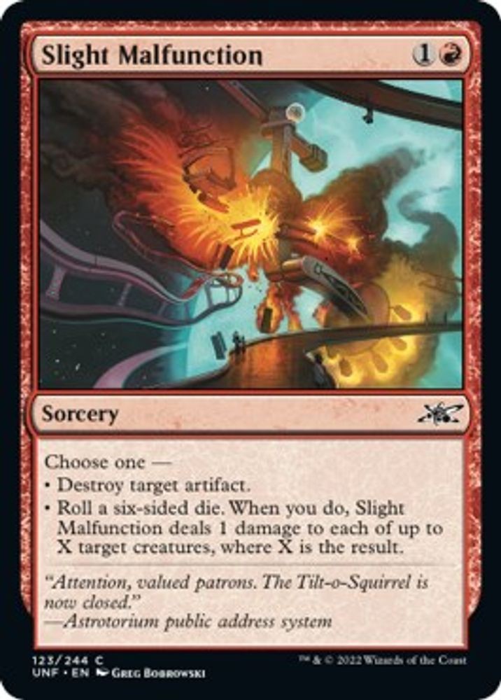 2022 Magic: The Gathering: Unfinity - Slight Malfunction (#123, C, Near Mint)