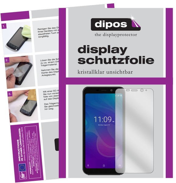 2X Schutzfolie FüR Meizu C9 Klar Displayschutzfolie Folie Display Schutz Dipos-image