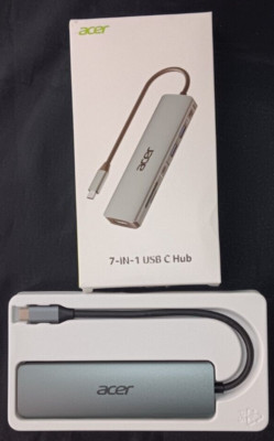 Acer USB C Hub, 7 in 1 USB type C to HDMI Dock