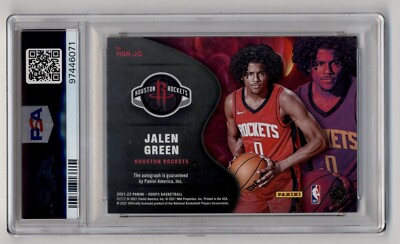 NBAカード JALEN GREEN AUTO 2021-22 Panini NBA Hoops Jalen Green Rookie RC Auto Hot Signatures