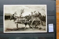 postcard Sicilian cart travelled in 1937 (ros6027