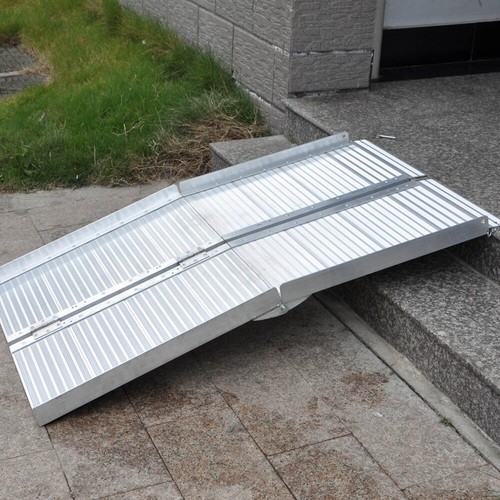 Alu Klappbare Rollstuhlfahrstuhlklappe 152,5x72x5cm 270kg - Bild 5 von 5