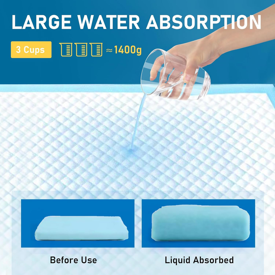 30"X 36" Bed Pee Pad Adhesive Strips Disposable Babies Kids Adult