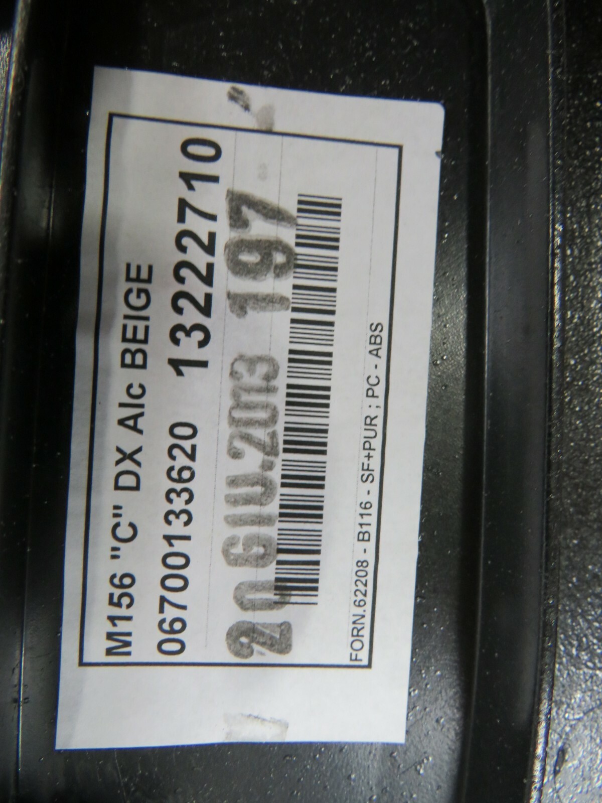 Maserati Quattroporte, RH, Right, Upper C-Pillar Trim Panel, Used, P/N 670071232