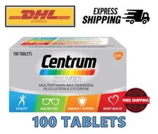 CENTRUM SILVER Multivitamin Multimineral + Lutein & Lycopene 100 Tablets