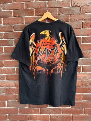 Vintage 00s Slayer Heavy Metal Band T Shirt Divine Rare XL | eBay