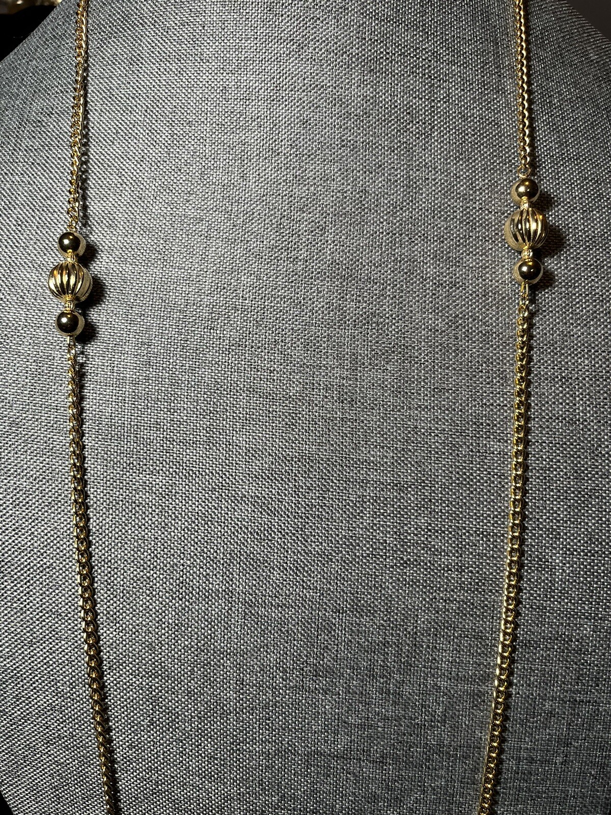 Long Single/Two Layer Necklace Versatile Chain Go… - image 1