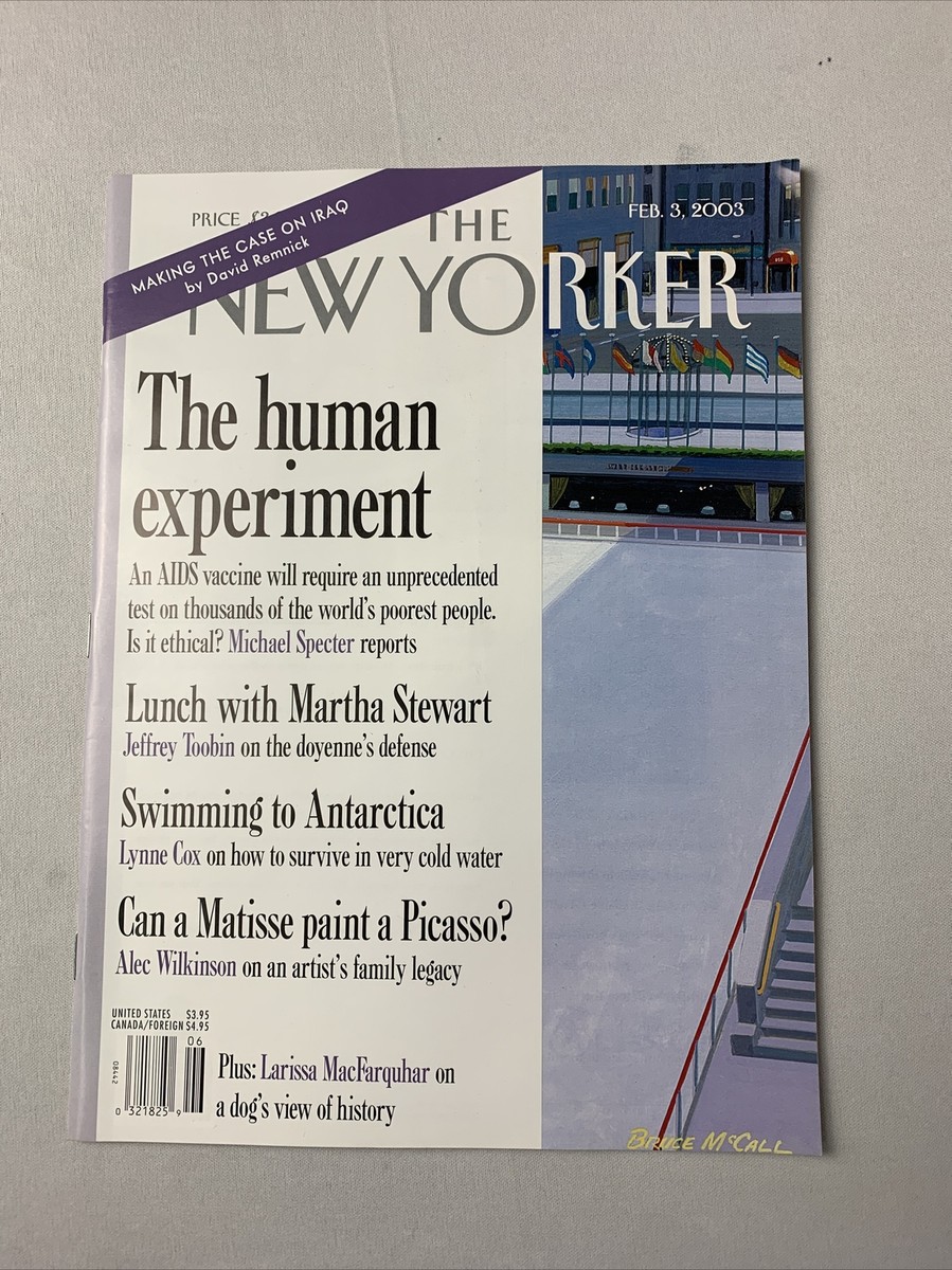 The New Yorker Magazine February 2003 - Stanley Koren, Marsden