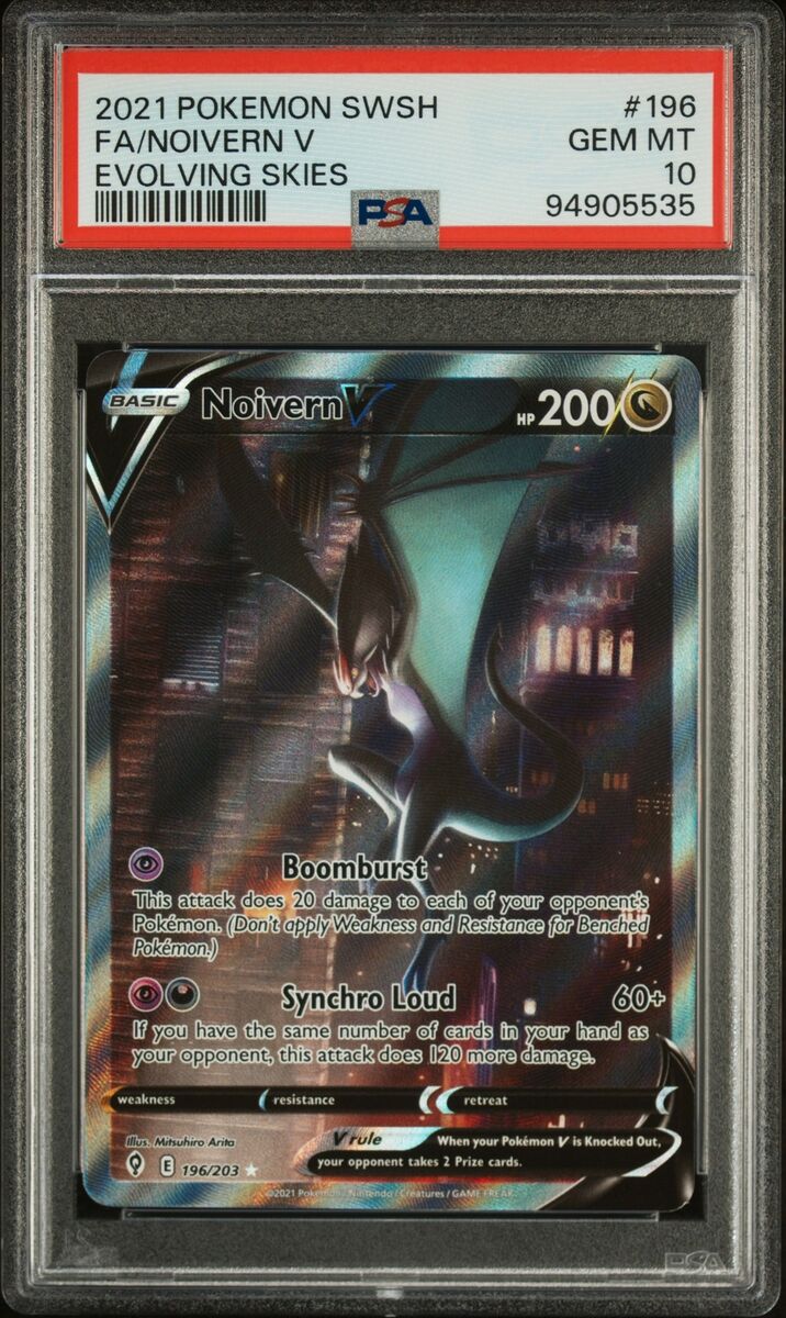 PSA 10 Noivern V Full Art 196 2021 Pokemon Sword & Shield PSA 10 Noivern V Full Art 196 2021 Pokemon Sword & Shield