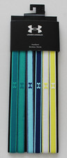 Under Armour Sport Headbands Assorted 6 Pack Green/Yellow