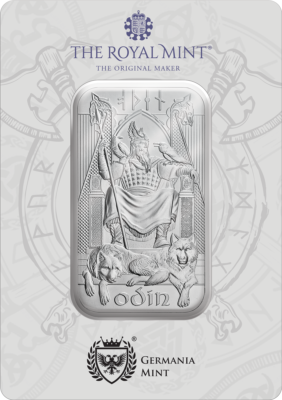 FINE SILVER Ag 999.9 BAR 1 Oz Norse Gods Odin Royal Mint Germania