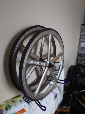Aerospoke 700c 5 Spoke Wheelset + Tyres Fixed Track Gold Pair | eBay