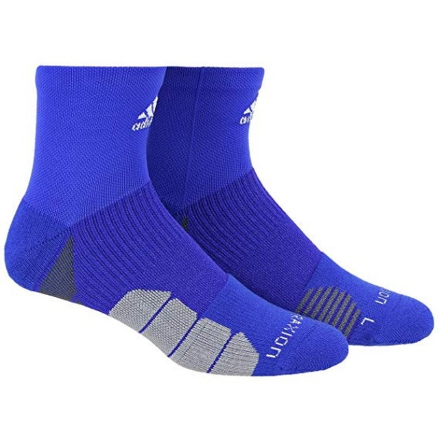 ADIDAS Menace Climalite Traxion High Quarter Socks Men's sz M Medium (6