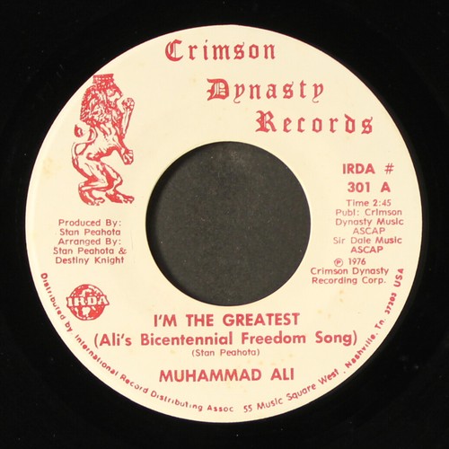 MUHAMMAD ALI: i'm the greatest / don't mess with ali CRIMSON DYNASTY 7 ...