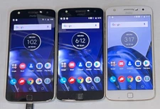 LOT OF 3 x UNLOCKED VERIZON Motorola Moto Z Play Droid XT1635 Smart Phones #READ