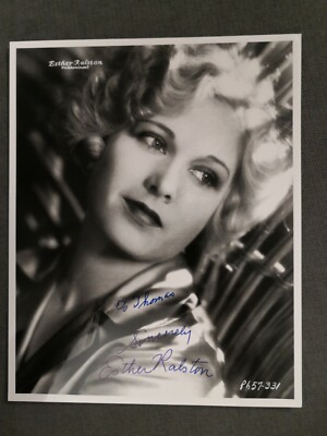 Esther Ralston   Autograph Autogramm signiert auf Foto 8 x 10 