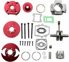 Stage 3 CNC Valve 44MM BIG BORE TOP END CYLINDER KIT fits POCKET BIKE 49CC CK10R