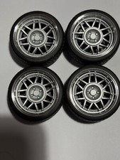 1/18 scale Modified Tuning Rally 16”SNOWFLAKES WHEELS in SILVER