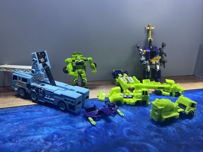 1980s Takara Transformers Original G1 CONSTRUCTICON Hotspot Bombshell Lot