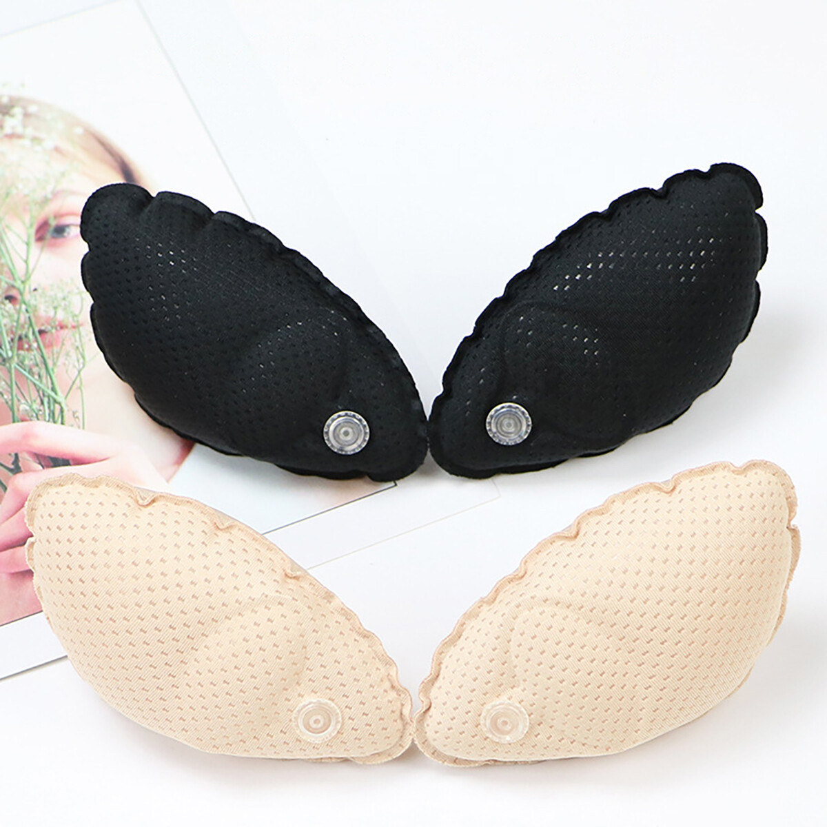 3Pair New Popular Air Inflatable Magic Bra Pad Breast Enlargement A to ...