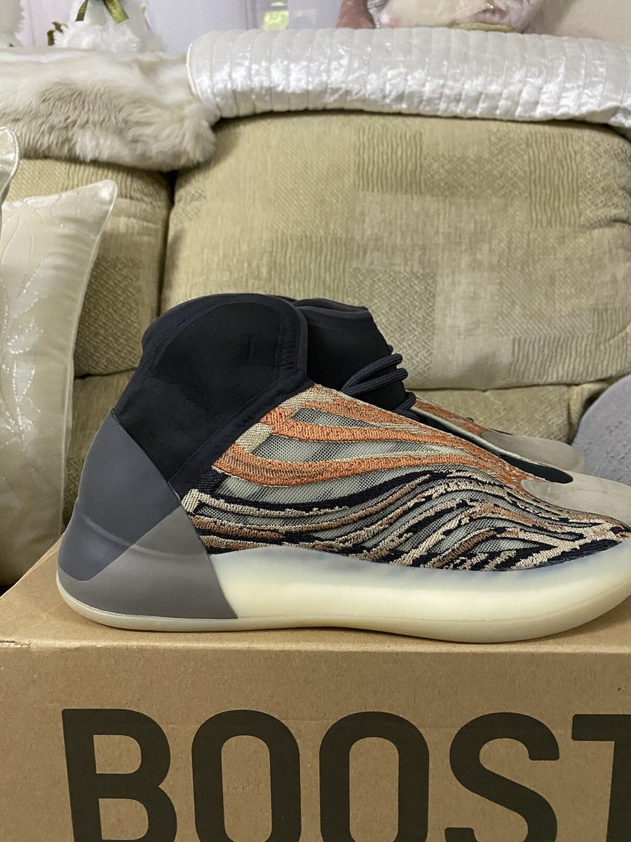 Adidas Yeezy QNTM Flash Orange Trainers Shoes BNIB Size 10uk Men's