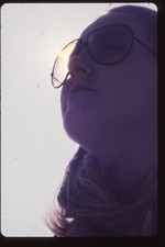 Vintage 35mm Film Slide New London Connecticut Pretty Lady Sun Glasses