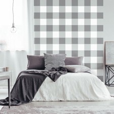 Buffalo Checks Allover Stencil - Plaid Print DIY Pattern for Home Makeovers