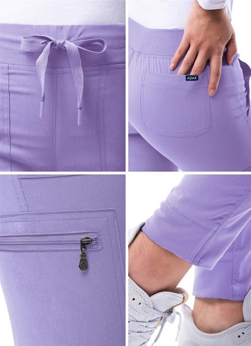 Adar Pro Scrubs For Women - Ultimate Yoga Jogger Scrub Pants - Picture 39 of 223