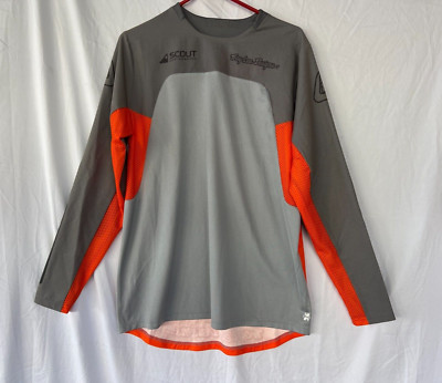 Troy Lee Designs TLD Scout SE Off-Road Bike Jersey Grey/Orange Medium SAMPLE