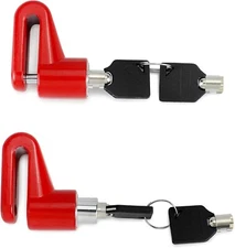 Motorcycle Bike Anti-Theft Wheel Disc Brake Lock, 2 Pack Safety Disc Wheel Lock
