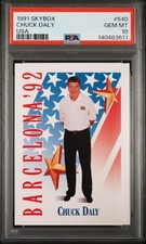 1991 SKYBOX USA #540 CHUCK DALY PSA 10