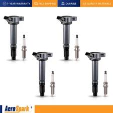 4 Ignition Coil & 4 Iridium Spark Plug for Toyota Camry RAV4 Scion tC 2.5L UF487