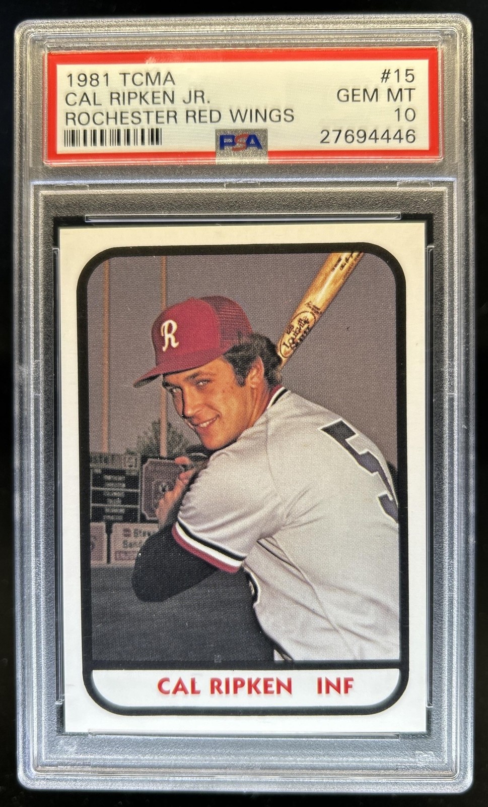 1981 TCMA Rochester Red Wings Cal Ripken Jr #15 PSA 10 GEM MINT