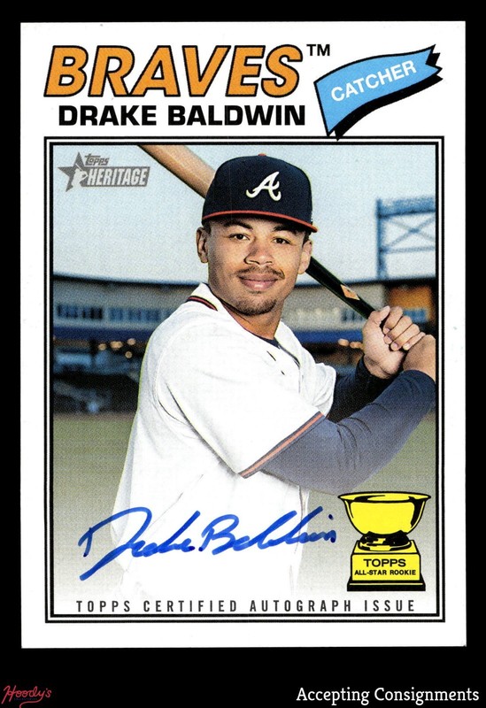 2025 Topps Heritage Real One Autograph Drake Baldwin ROOKIE AUTO RC BRAVES